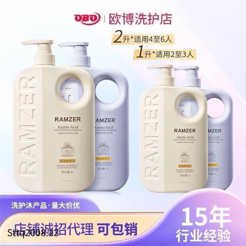 Sữa Tắm Nước Hoa RAMZER 1000ml Trắng Da,Siêu Lưu Hương - Tím 1000ml