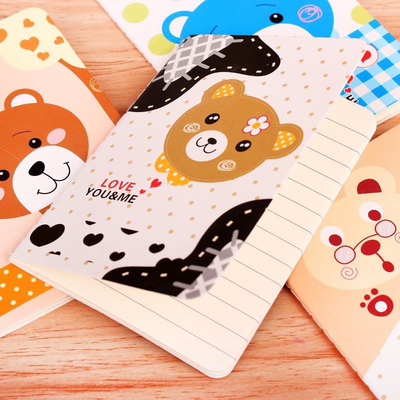 COMBO 10 QUYỂN SỔ TAY CUTE SIZE A7 MẪU NGẪU NHIÊN [COMBO 10]