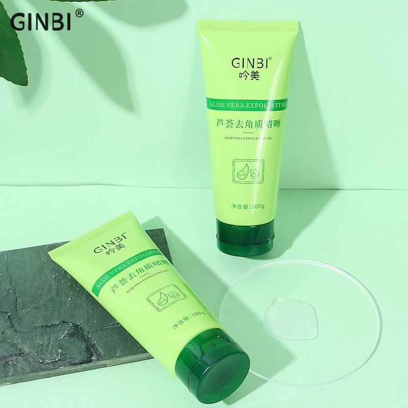 Gel Tẩy Da Chết Mặt Và Body GINBI Chiết Xuất Nha Đam 100g