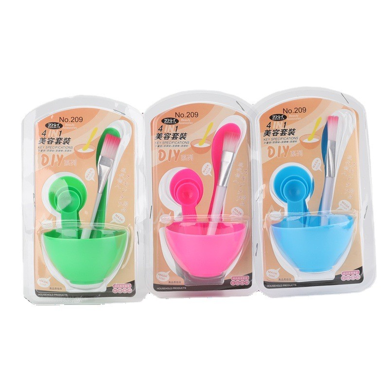 Bát Trộn Mặt Nạ Kèm Dụng Cụ 4 in 1 - XANH LÁ