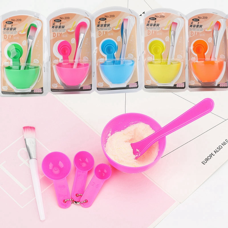 Bát Trộn Mặt Nạ Kèm Dụng Cụ 4 in 1 - XANH LÁ