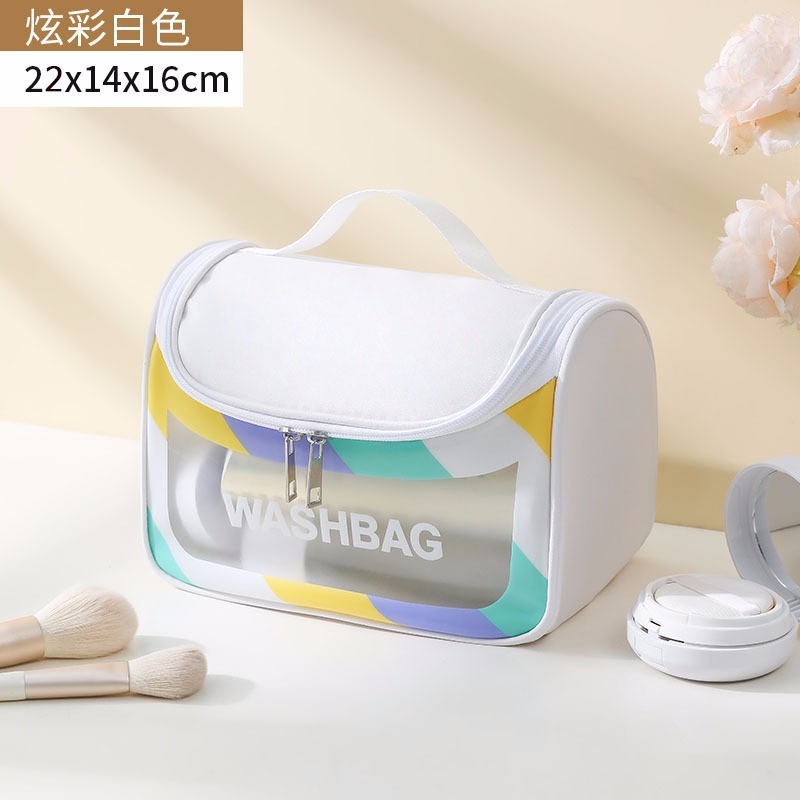 Túi Đựng Đồ Du Lịch Mỹ Phẩm WASHBAG - TRẮNG MIX MÀU