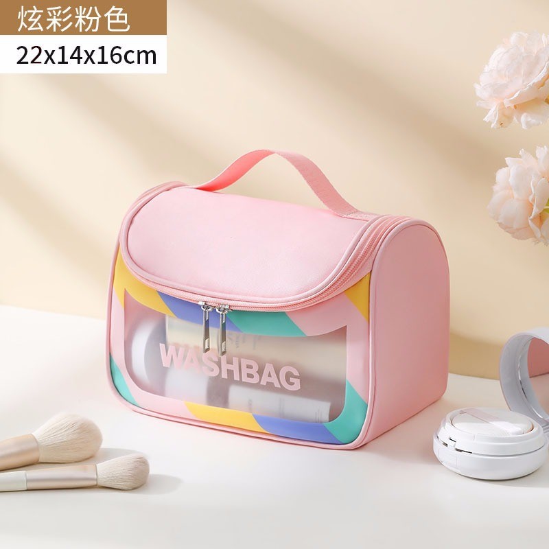 Túi Đựng Đồ Du Lịch Mỹ Phẩm WASHBAG - HỒNG MIX MÀU