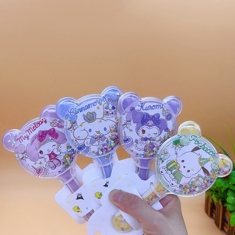 Lược Đệm Khí Gỡ Tóc Rối Hình GẤU Cute Mix Sequin NO.8910 [GIAO TRỘN MẪU - HÌNH GẤU]