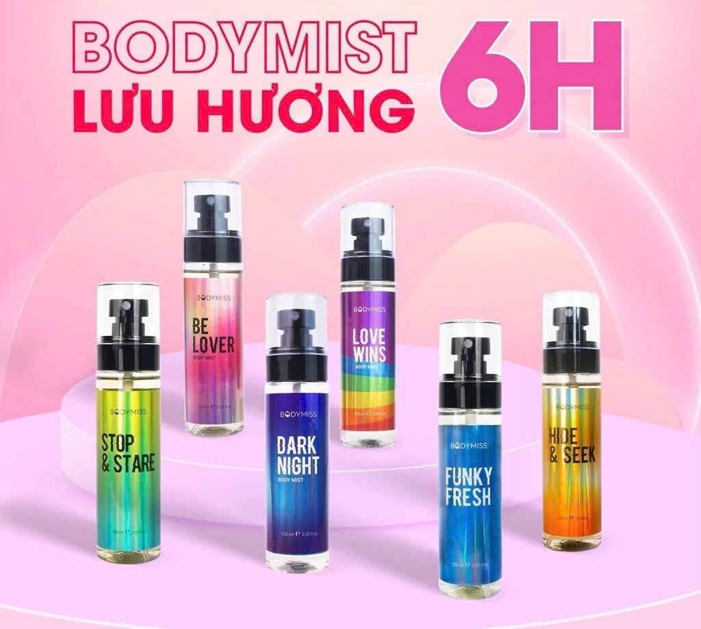 Xịt Thơm BODYMIST 105ml Cho Cả Tóc Và Body(BODYMISS) - LOVE WINS BT10012