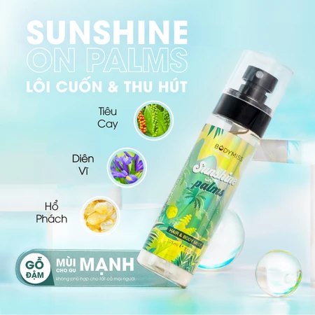 Xịt Thơm BODYMIST 105ml Cho Cả Tóc Và Body(BODYMISS) - LOVE WINS BT10012