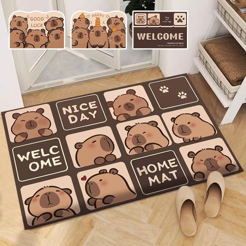 Thảm Chân CAPYBARA Hình Chữ Nhật 60x40cm(Vải Nỉ / Mẫu Ngẫu Nhiên) - MẪU NGẪU NHIÊN