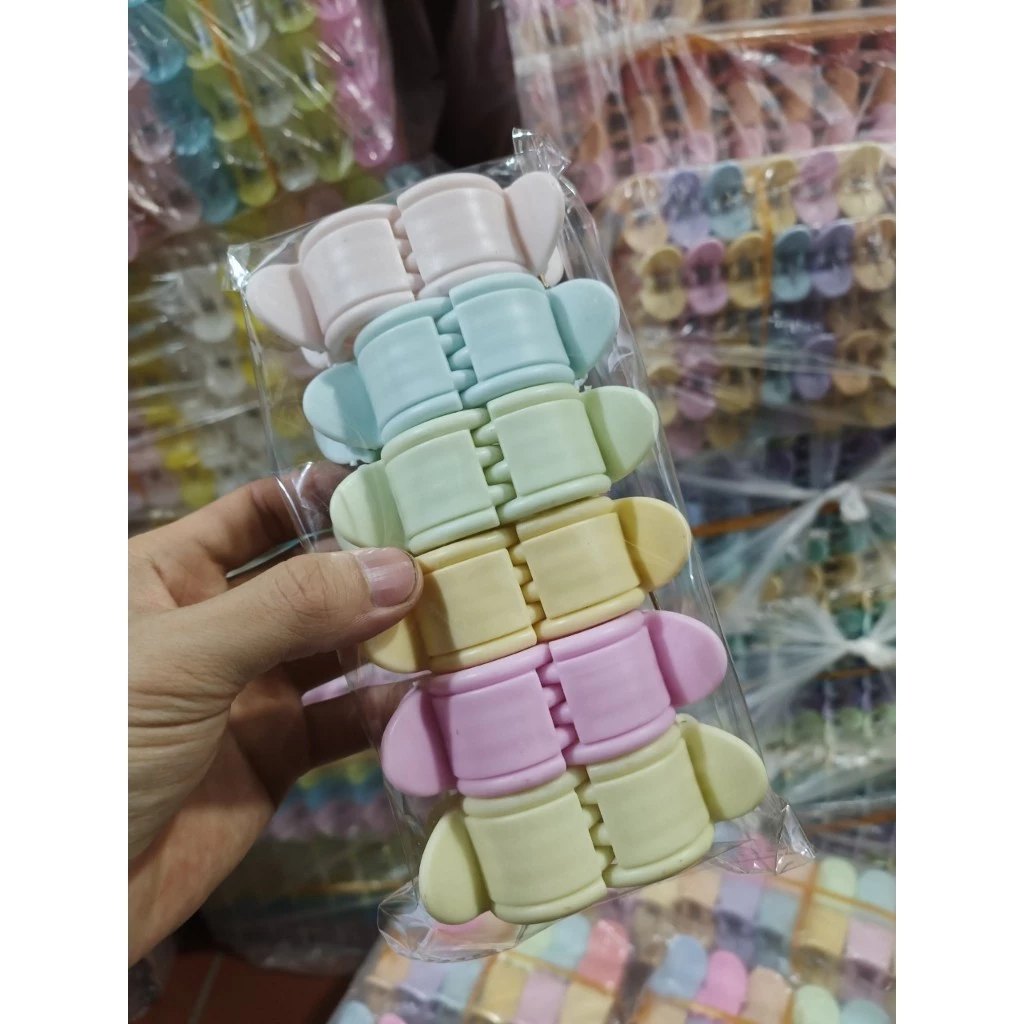 Set 12 Kẹp Càng Cua 6 Răng 6 Màu Pastel(6 Răng)