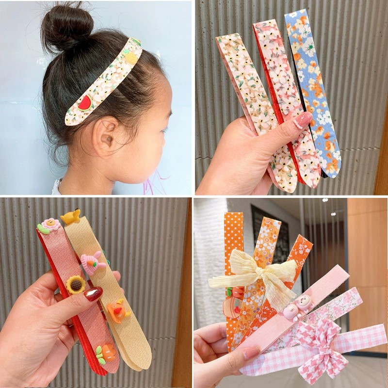 Băng Đô Dán Tóc Cho Bé Loại Dài (Không Charm/GIAO MẪU NGẪU NHIÊN)