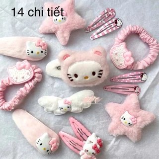 Set 14 Kẹp Tóc KITTY Cho Bé (14 Chi Tiết)