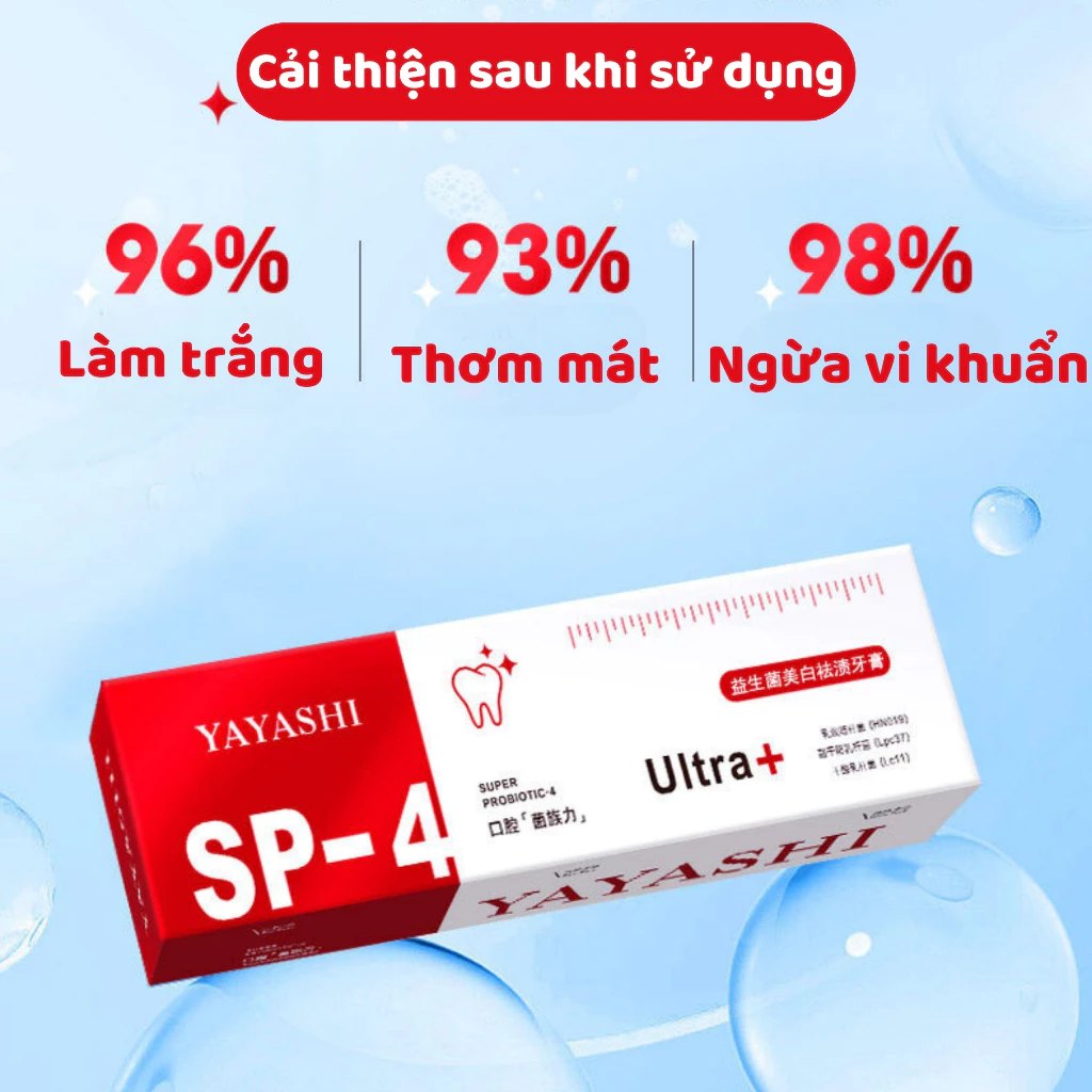 Kem Đánh Răng YAYASHI SP-4 120g - MÀU XANH