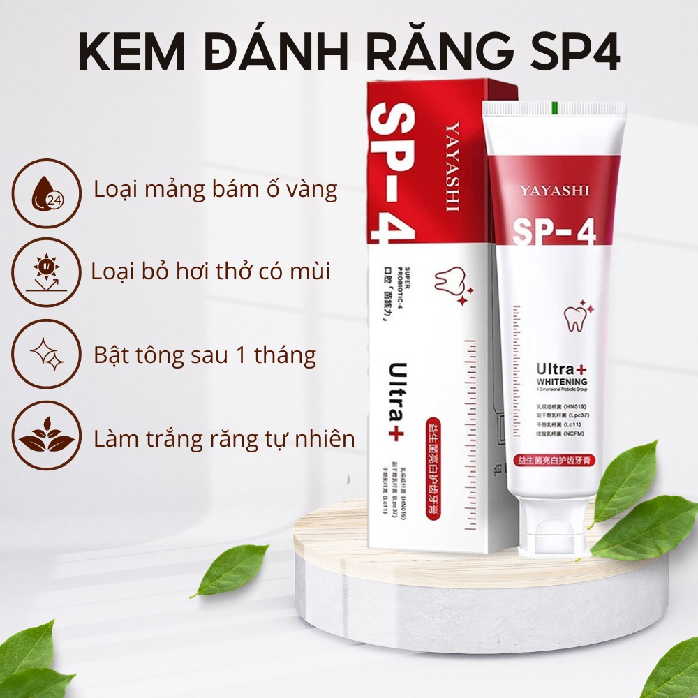 Kem Đánh Răng YAYASHI SP-4 120g - MÀU XANH