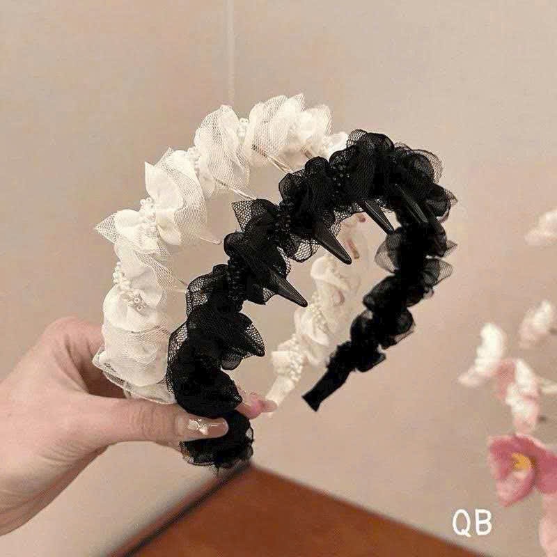 Băng đô làm phồng tóc chống trượt mẫu mới - 2 màu đen- trắng ( MỚI )