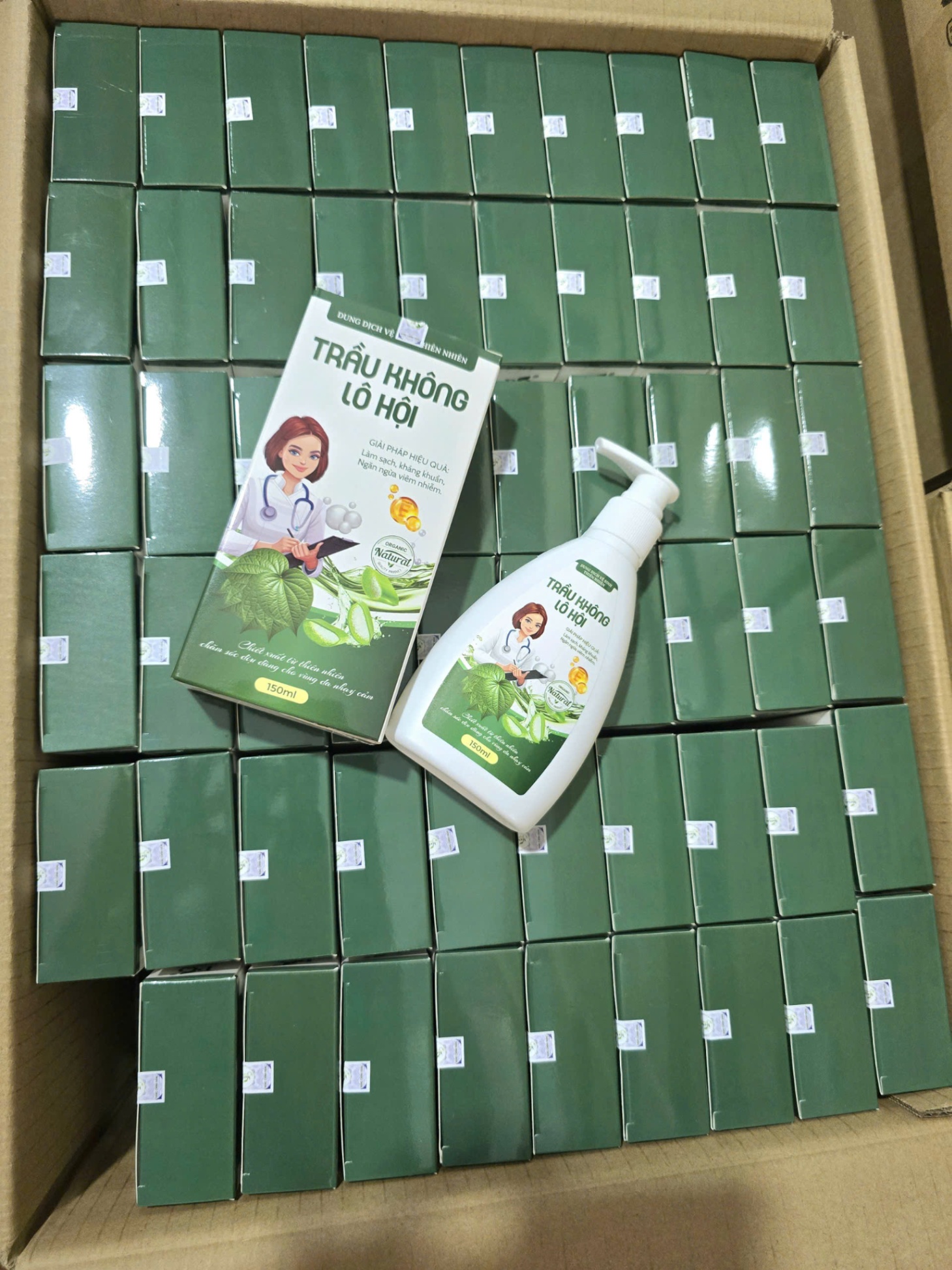Dung Dịch Vệ Sinh Phụ Nữ Tía Tô Trầu Không Lô Hội 150ml MV921177 PQ01 - DDVS LÔ HỘI MV921177