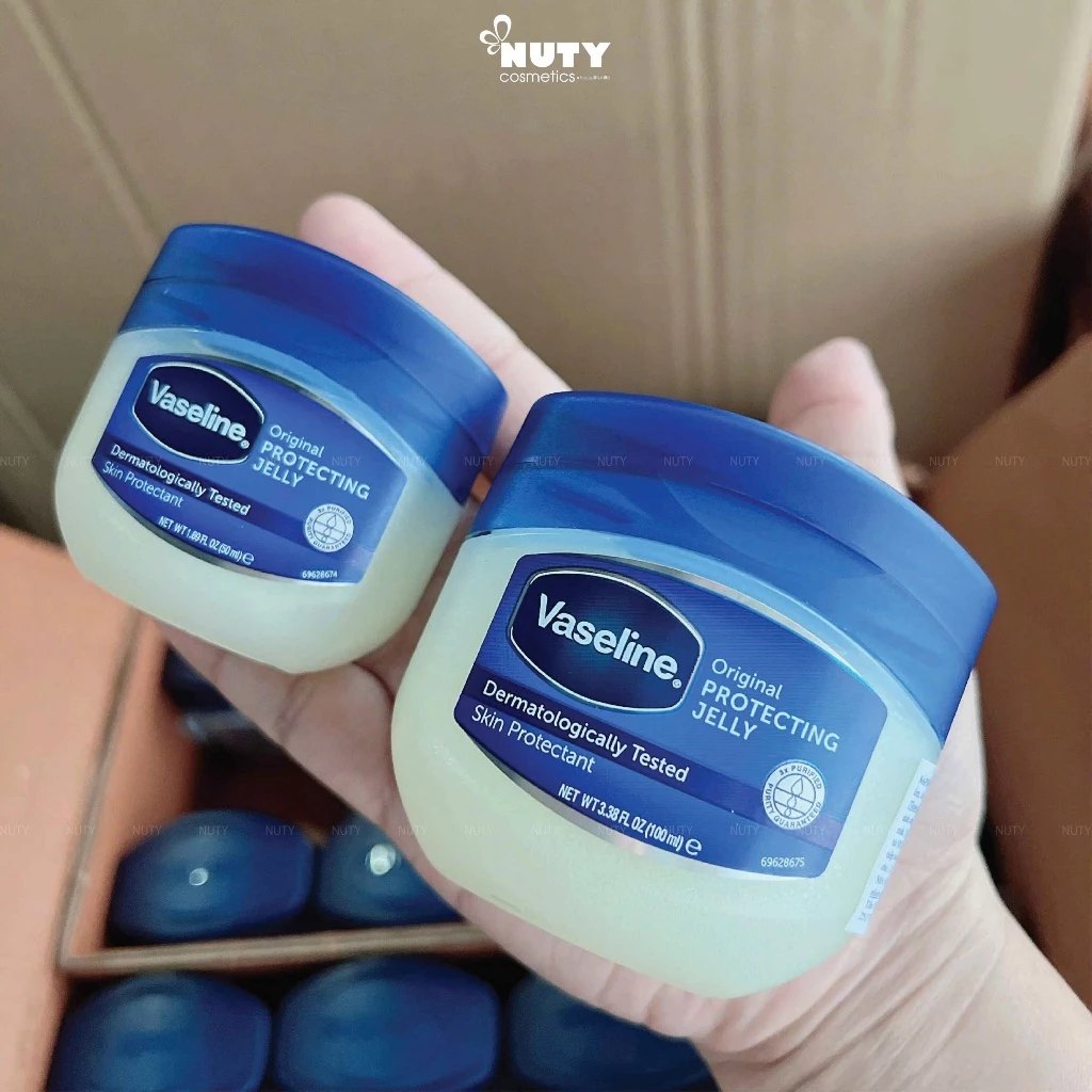 Vaseline 50ml(42g) Hũ To Trắng Nắp Xanh(Hàng Chuẩn Có Tem Phụ Tiếng Việt) - 50ml MV2627 Nắp Xanh