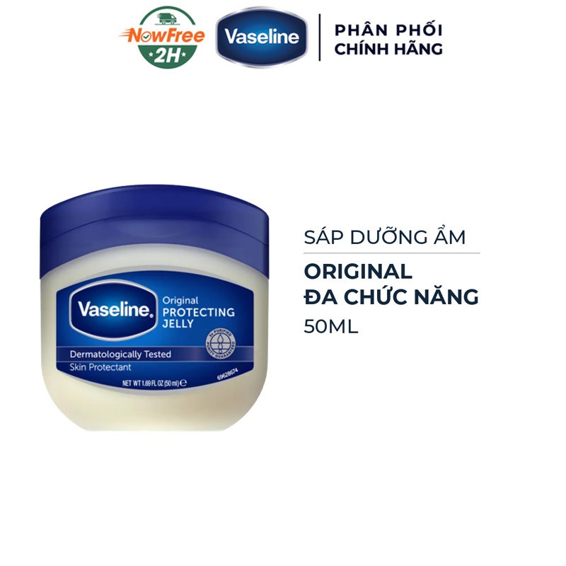 Vaseline 50ml(42g) Hũ To Trắng Nắp Xanh(Hàng Chuẩn Có Tem Phụ Tiếng Việt) - 50ml MV2627 Nắp Xanh