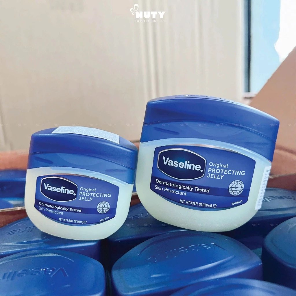 Vaseline 50ml(42g) Hũ To Trắng Nắp Xanh(Hàng Chuẩn Có Tem Phụ Tiếng Việt) - 50ml MV2627 Nắp Xanh