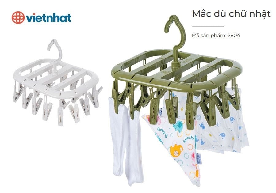 Mắc Dù Chữ Nhật Việt Nhật Mã 2804 - Xanh Lá