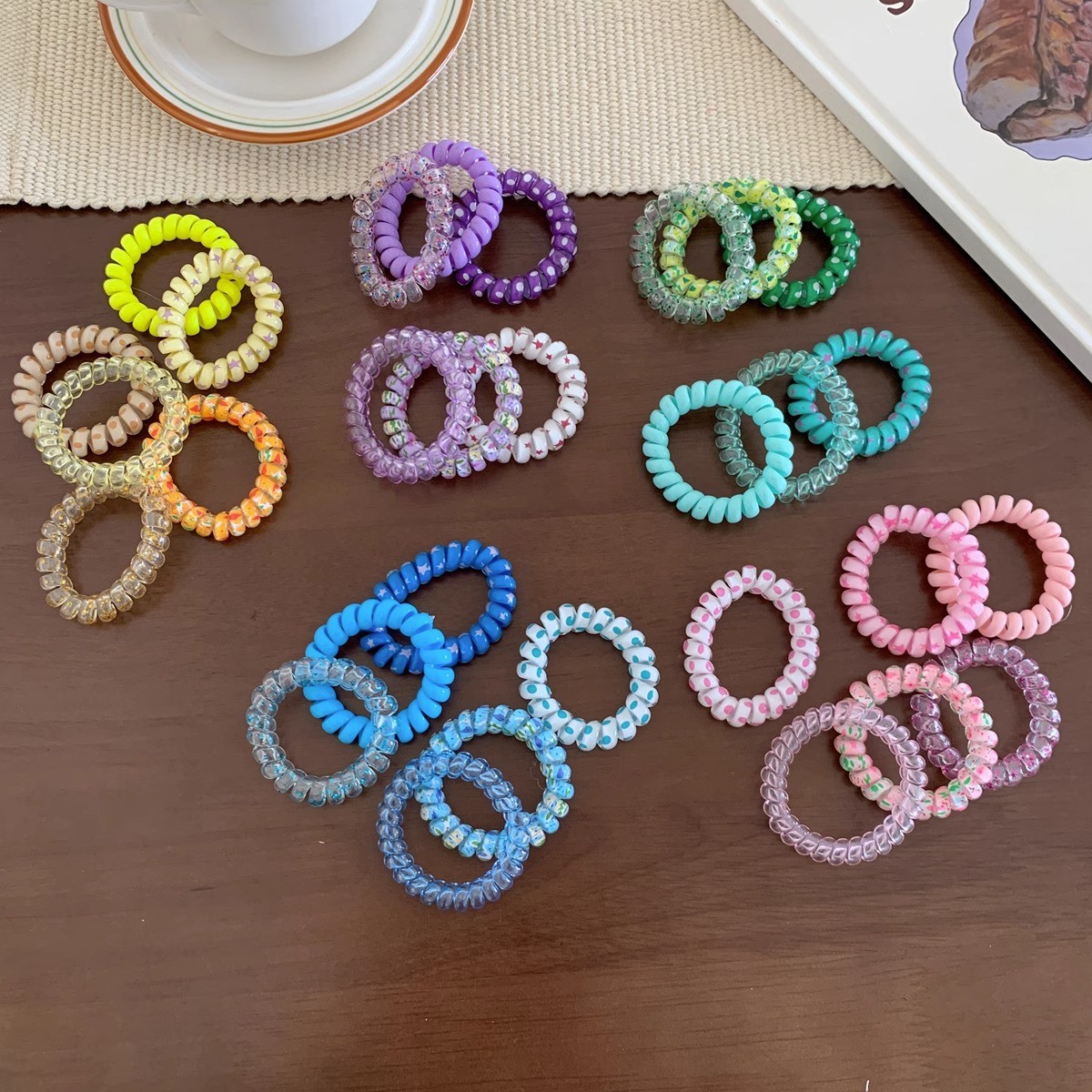 Set 6 Dây Buộc Tóc Lò Xo (Túi Zip) - #TÍM