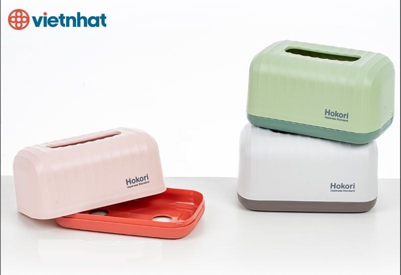 Hộp Đựng Giấy Chữ Nhật Hokori Mã 2705 - Hồng