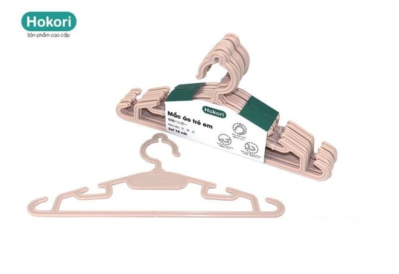 Set 10 Mắc Áo Trẻ Em Hokori Mã 2830