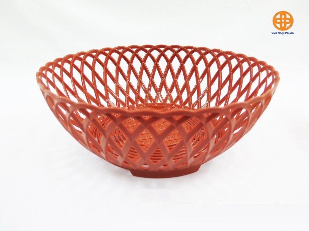 Rổ Tròn Mây Việt Nhật 3285 - Đỏ