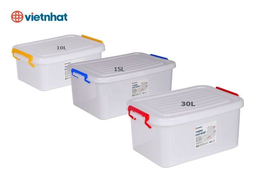Thùng Việt Nhật Chữ Nhật 30L Việt Nhật Mã 5333 (57x38x21cm)