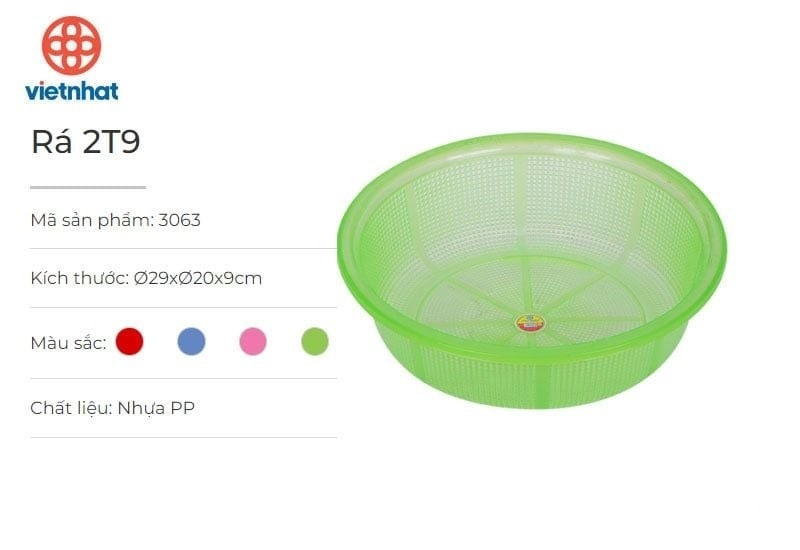 Rổ Nhỡ Mã 3063 - Đỏ