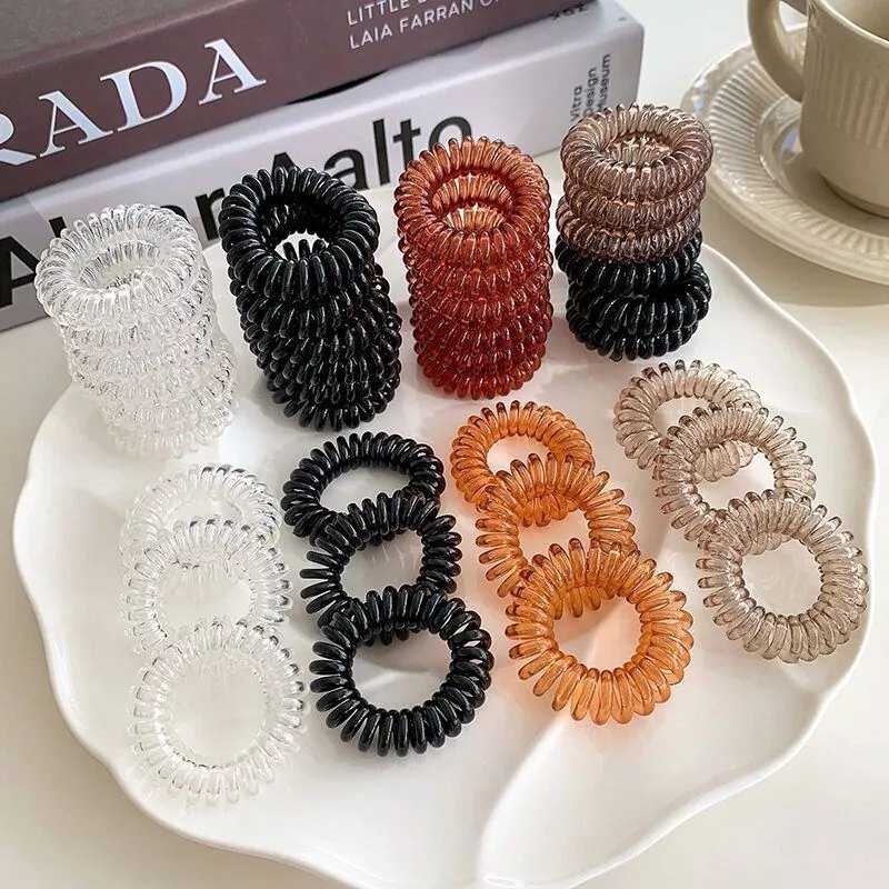 Set 9 Dây Buộc Tóc Lò Xo Có Hộp Nhựa - #3 TÍM