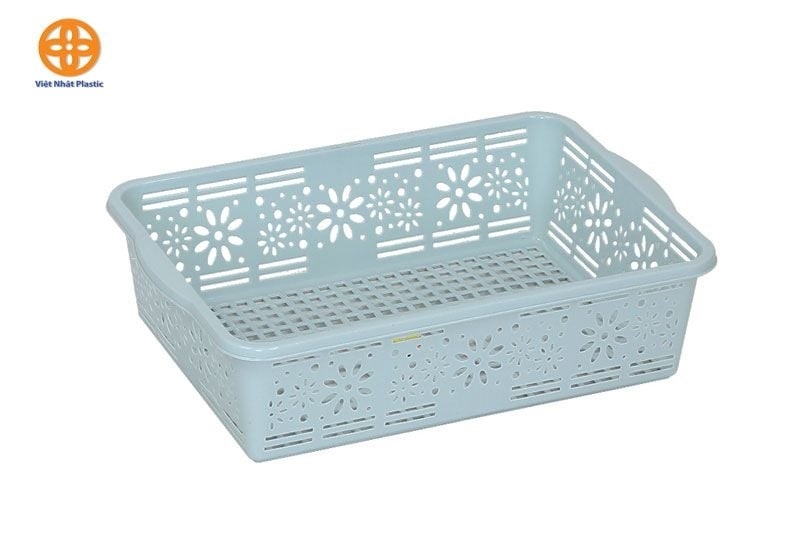 Rổ Hoa Vuông Bé Việt Nhật Mã 3455 - Màu dương nhạt