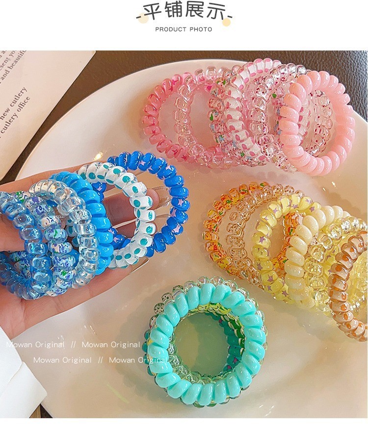 Set 6 Dây Buộc Tóc Lò Xo (Túi Zip) - #TÍM