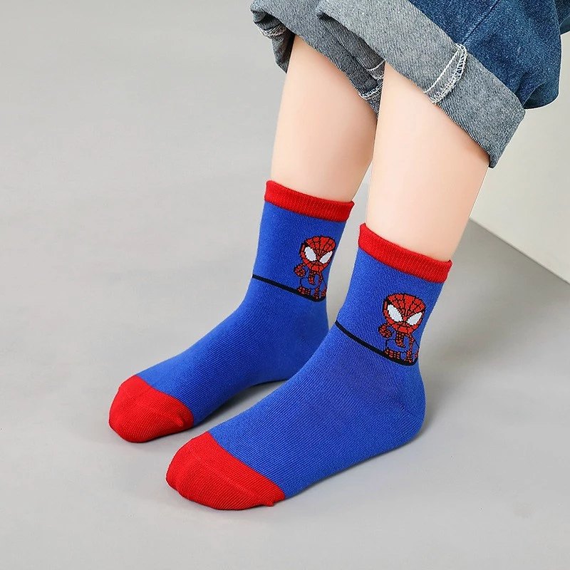 Set 5 Đôi Tất Trẻ Em Người Nhện SpiderMan(Túi Zip)