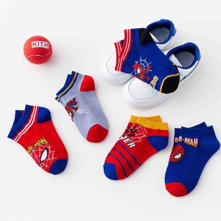 Set 5 Đôi Tất Trẻ Em Người Nhện SpiderMan(Túi Zip)