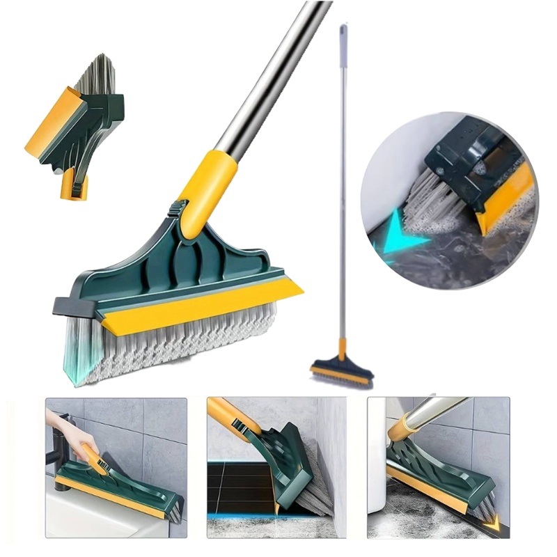 Chổi Cọ Sàn Kèm Gạt Nước 2 in 1 Lắp Ghép