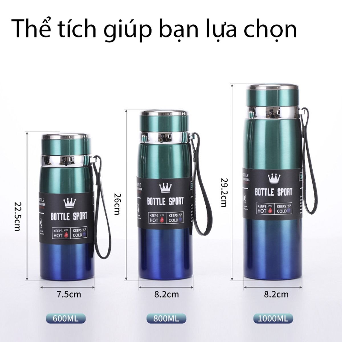 Bình iNox Giữ Nhiệt 800ml SPORT