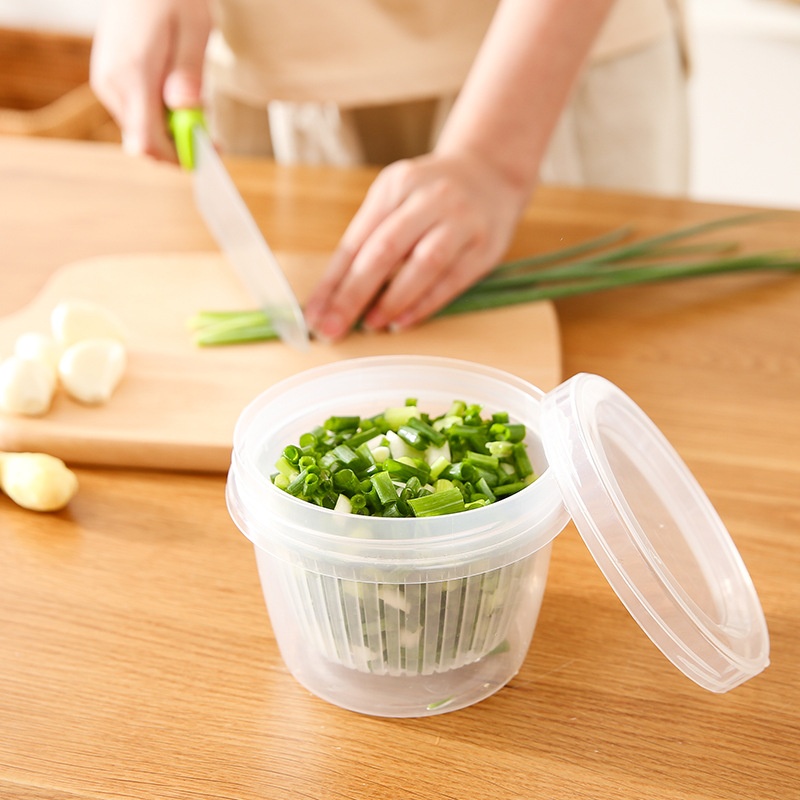 Hộp Đựng Hành Tỏi Tiện Dụng Trong Suốt