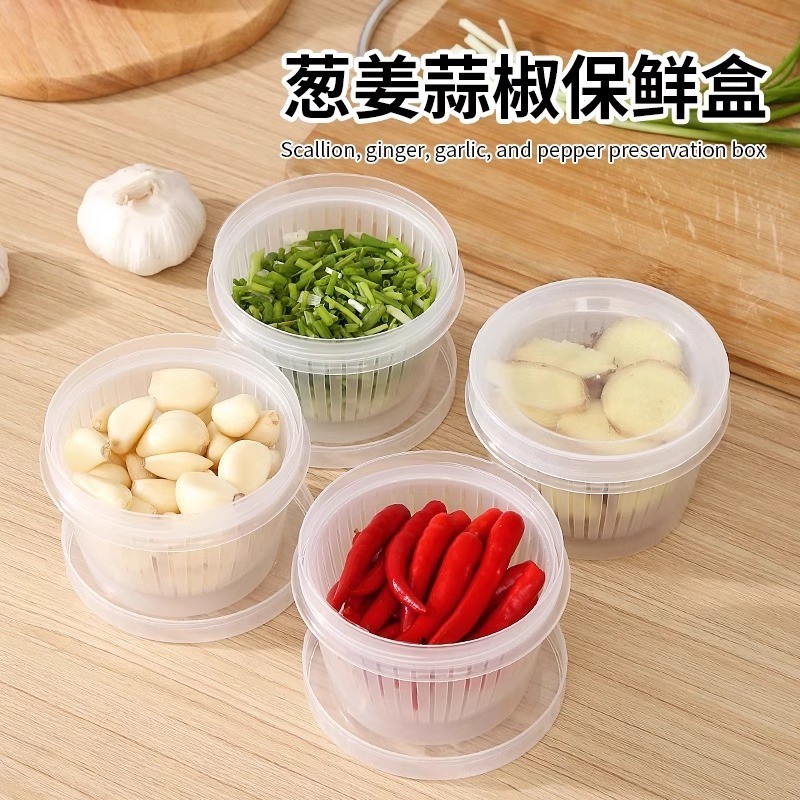 Hộp Đựng Hành Tỏi Tiện Dụng Trong Suốt