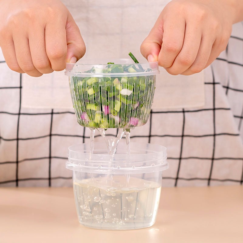 Hộp Đựng Hành Tỏi Tiện Dụng Trong Suốt