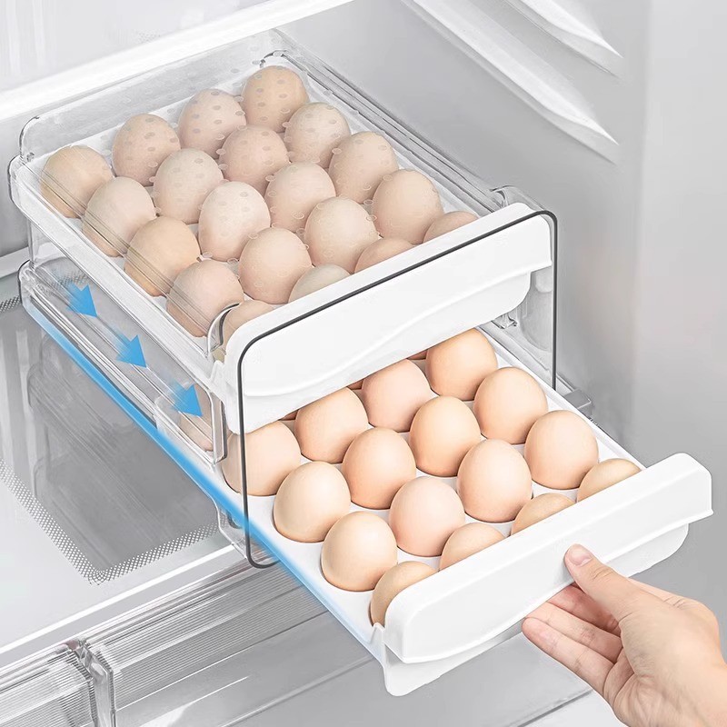 Khay Trứng 2 Tầng Ngăn Kéo KIOTO (KHAY ĐỂ TRỨNG TỦ LẠNH)