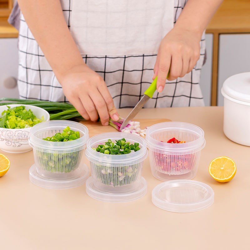 Hộp Đựng Hành Tỏi Tiện Dụng Trong Suốt