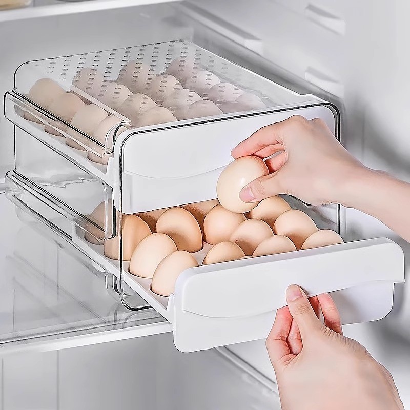 Khay Trứng 2 Tầng Ngăn Kéo KIOTO (KHAY ĐỂ TRỨNG TỦ LẠNH)