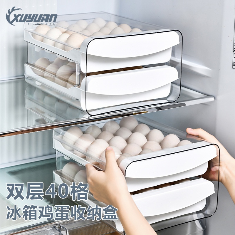 Khay Trứng 2 Tầng Ngăn Kéo KIOTO (KHAY ĐỂ TRỨNG TỦ LẠNH)