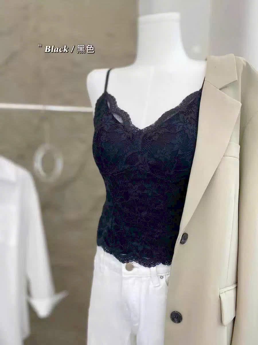 Áo Bra 10161 Ren Vip Freesize (40-60kg) - MÀU Kem