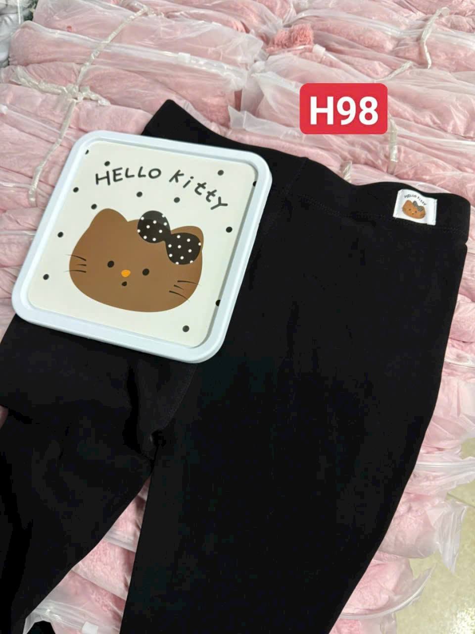 Quần Legging Mèo Kitty Nâu Hộp Nhựa Free Size<60kg H98
