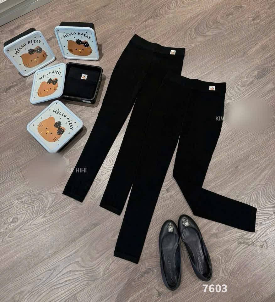 Quần Legging Mèo Kitty Nâu Hộp Nhựa Free Size<60kg H98