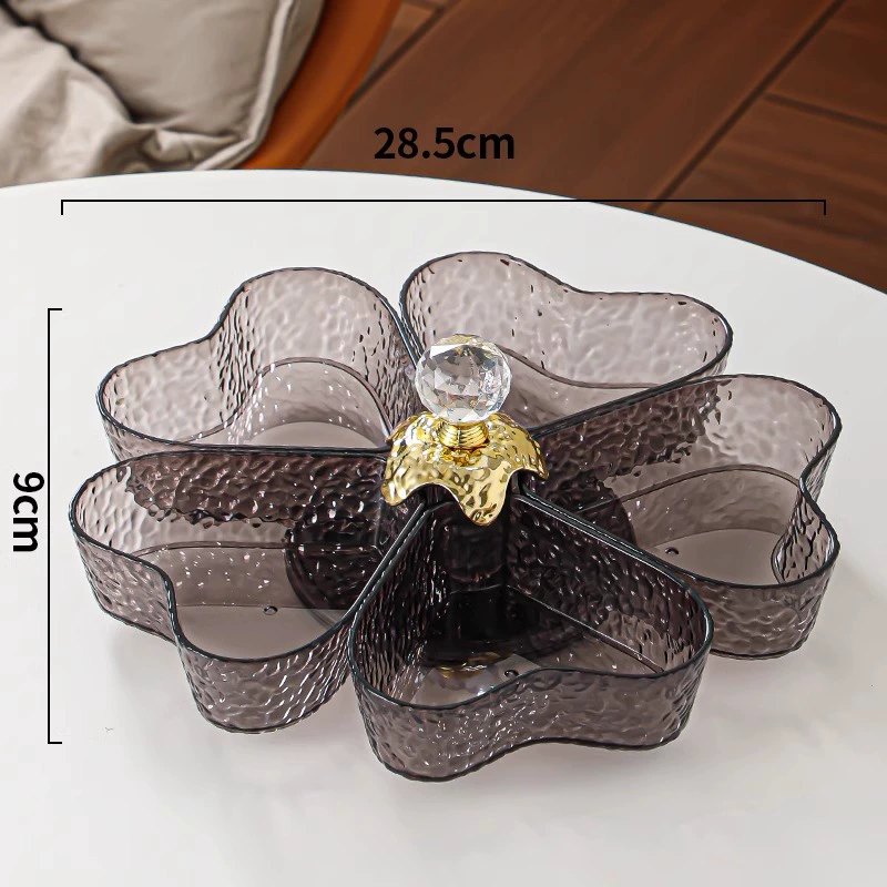 Khay Mứt Trái Tim Xoay 5 Ngăn(Trộn Màu) Mã KMN009