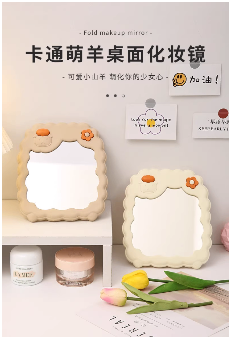 Gương Vuông Hình Cừu Mã PKLD006