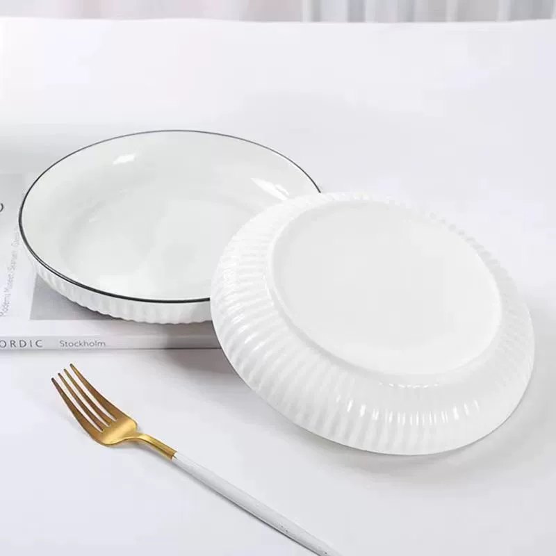 Đĩa Sứ Tròn Size 8 Mã DST829