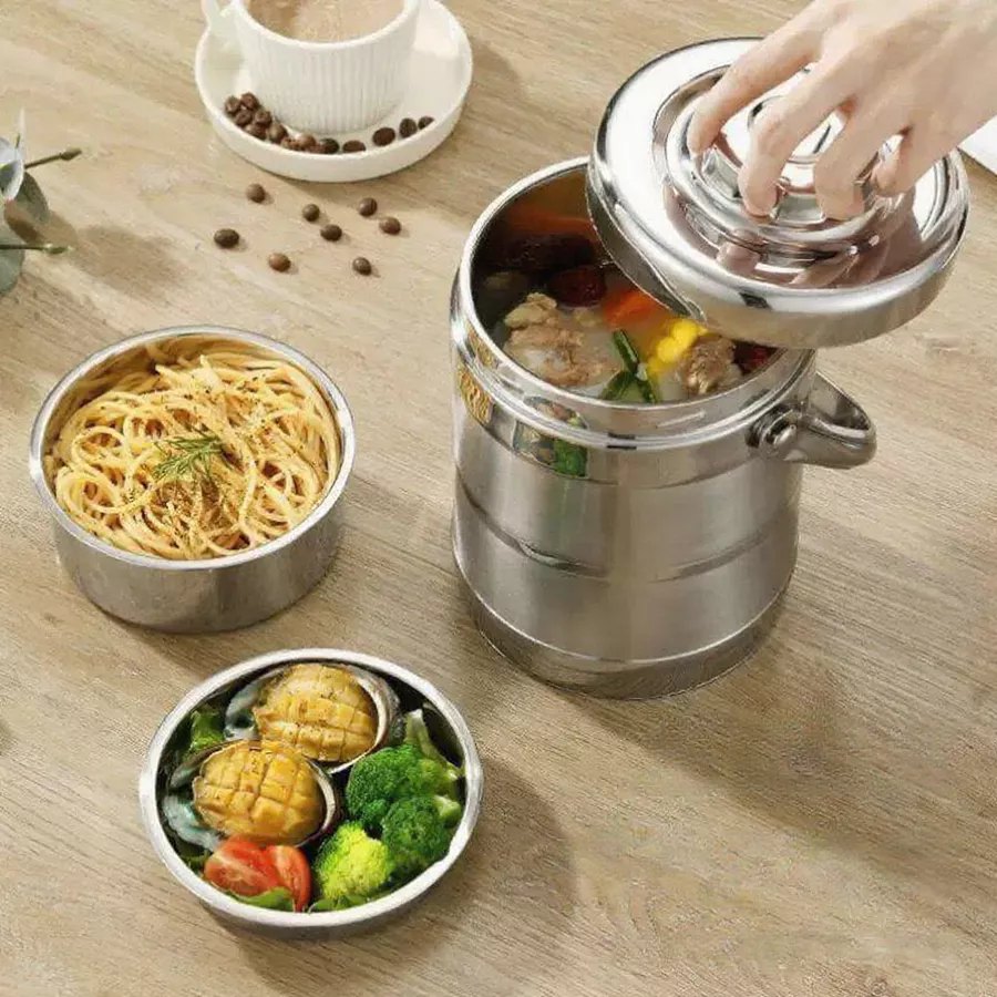 Cặp Lồng Giữ Nhiệt 3 Tầng Dung Tích 2L Nhiều Màu(Giao Màu Ngẫu Nhiên)