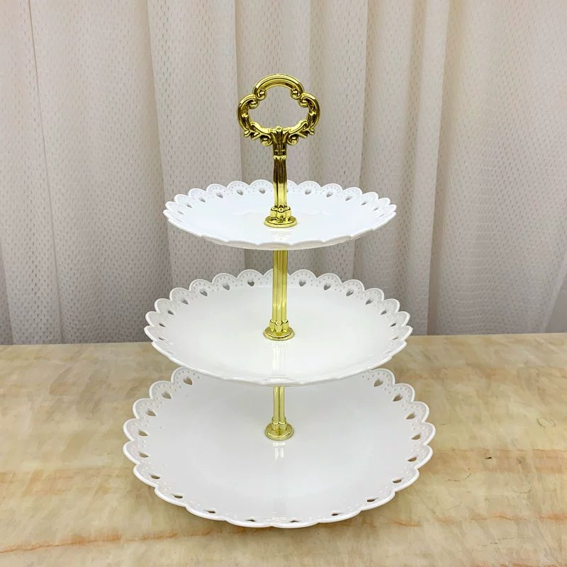 Khay Để Mứt, Bánh Kẹo 3 Tầng 33cm